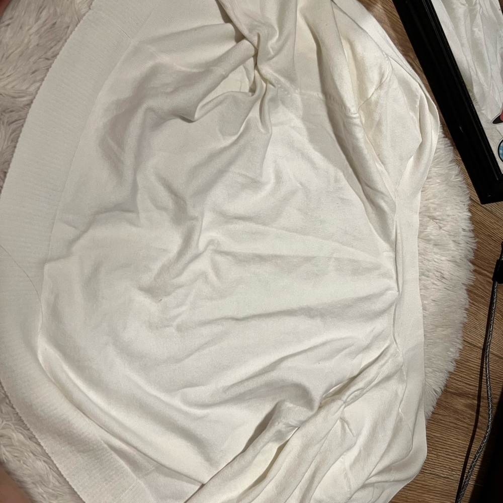 Dress Barn Cream Open-Front Cape